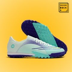 Giày Bóng Đá Nike Mercurial Vapor 14 Academy MDS005 Trắng Tím Xanh Ngọc TF