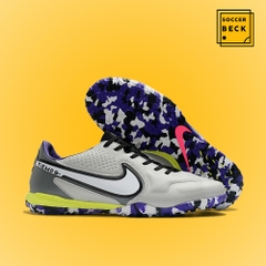 Giày Bóng Đá TQ Nike React Tiempo Legend 9 Pro Xám Đế Rằn Ri HQ TF