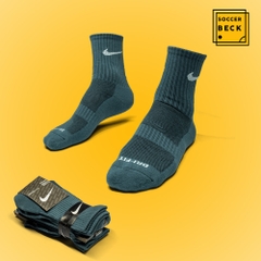 Tất Nike 3 Đôi Dri-Fit Cao Cấp Pack Cổ Lửng - Xanh Xám