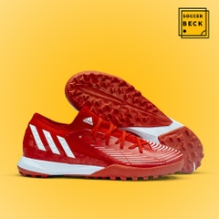 Giày Bóng Đá TQ Adidas Predator Edge.3 Đỏ Vạch Trắng HQ TF