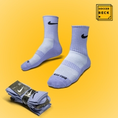 Tất Nike 3 Đôi Dri-Fit Cao Cấp Pack Cổ Lửng - Tím Trắng