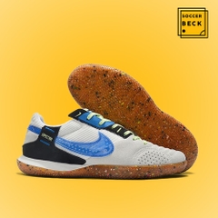 Giày Bóng Đá TQ Nike Street Gato Xám Vạch Xanh Biển IC