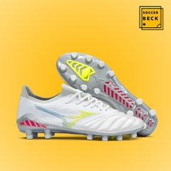 Giày Bóng Đá TQ Mizuno Neo 3 Trắng Vạch Xanh Chuối FG