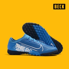 Giày Bóng Đá Nike Mercurial Vapor 13 Pro Xanh Biển Vạch Trắng V2 TF
