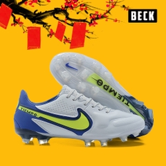 Giày Bóng Đá Nike Tiempo 9 React Pro Trắng Gót Tím FG