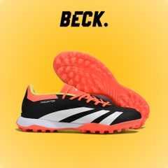 Giày Bóng Đá Adidas Predator 24 Elite Đen Cam Đế Đệm HQ TF