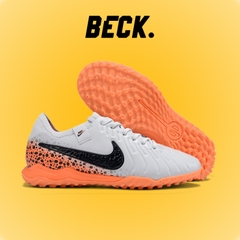 Giày Bóng Đá Nike Tiempo Legend 10 Pro Safari Xám Gót Cam Lưỡi Gà Liền TF