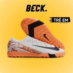Giày Bóng Đá Trẻ Em Nike Mercurial Vapor 16 Elite Safari Xám Cam Cổ Lửng TF