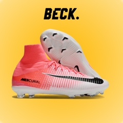 Giày Bóng Đá Nike Mercurial Superfly 5 Elite Trắng Hồng Cổ Cao FG
