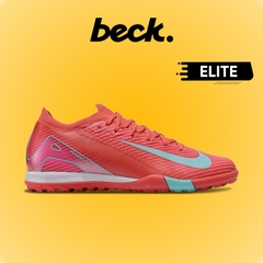 Giày Bóng Đá Nike Mercurial Vapor 16 Elite Đỏ Hồng Vạch Xanh Ngọc Cổ Lửng TF