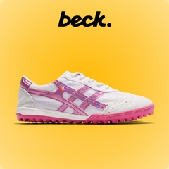 Giày Bóng Đá Bata Warrior Ráp Đế Đệm Eva - Hồng