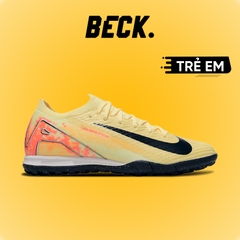 Giày Bóng Đá Trẻ Em Nike Mercurial Vapor 16 Elite Mbappe Vàng Cam Cổ Lửng TF