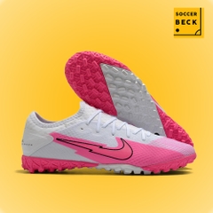 Giày Bóng Đá Nike Mercurial Vapor 13 Pro Trắng Mũi Hồng Cổ Lửng TF
