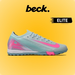 Giày Bóng Đá Nike Mercurial Vapor 16 Elite Xám Xanh Vạch Hồng Cổ Lửng TF