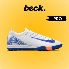 Giày Bóng Đá Nike Mercurial Vapor 16 Pro V1 Trắng Vạch Xanh Navy Cổ Lửng TF