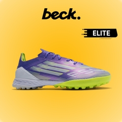 Giày Bóng Đá Adidas F50 Elite Tím Vạch Xanh Lá TF