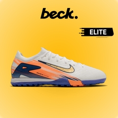 Giày Bóng Đá Nike Mercurial Vapor 16 Elite V2 MDS009 Xám Xanh Vạch Vàng Cổ Lửng TF