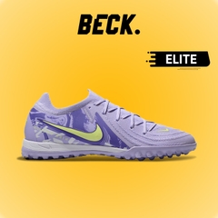 Giày Bóng Đá Nike Phantom GX2 Elite Tím Vạch Xanh Lá Cổ Lửng TF