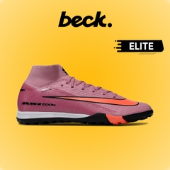 Giày Bóng Đá Nike Mercurial Superfly 10 Elite Hồng Tím Vạch Cam Cổ Cao TF