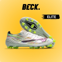 Giày Bóng Đá Mizuno Alpha II Elite Trắng Xanh Lá FG
