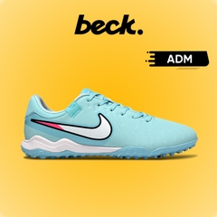 Giày Bóng Đá Nike Tiempo Legend 10 Academy Xanh Ngọc Vạch Trắng TF