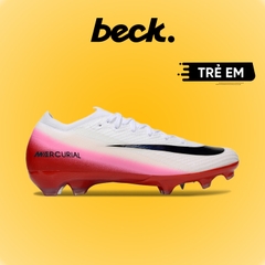 Giày Bóng Đá Trẻ Em Nike Mercurial Vapor 16 Elite 2025 Trắng Đế Hồng Đỏ Cổ Lửng FG