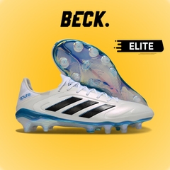 Giày Bóng Đá Adidas Copa 11Pure Elite Trắng Xanh Đế Bóng Lưỡi Gà Liền HQ FG