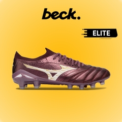 Giày Bóng Đá Mizuno Neo 4 Elite Nâu Vạch Trắng Lưỡi Gà Liền FG