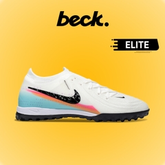 Giày Bóng Đá Nike Phantom GX2 Elite V1 Trắng Gót Xanh Cam Cổ Lửng TF