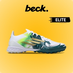 Giày Bóng Đá Adidas F50 Elite Mohamed Salah Trắng Xanh Lá HQ TF
