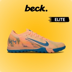 Giày Bóng Đá Nike Mercurial Vapor 16 Elite Mbappe Cam Xanh Navy Cổ Lửng TF