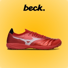 Giày Bóng Đá Mizuno Sala Beta Japan Đỏ Ruby Đế Đệm Cổ Lửng HQ TF