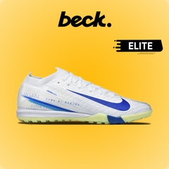 Giày Bóng Đá Nike Mercurial Vapor 16 Elite V1 SK Trắng Vạch Xanh Biển Cổ Lửng TF