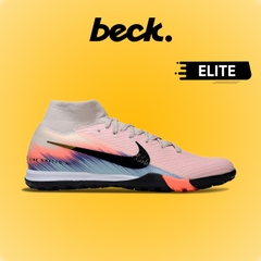 Giày Bóng Đá Nike Mercurial Superfly 10 Elite United Cam Nhạt Xanh Biển Cổ Cao TF