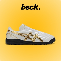 Giày Bóng Đá Asics C3 Trắng Vạch Vàng TF