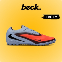 Giày Bóng Đá Trẻ Em Nike Phantom 6 Pro Đỏ Xám Cổ Lửng TF