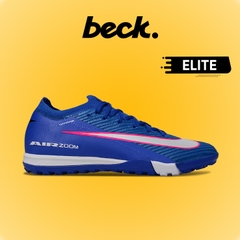 Giày Bóng Đá Nike Mercurial Vapor 16 Elite Xanh Coban Vạch Trắng Cổ Lửng HQ TF