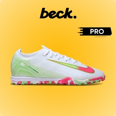 Giày Bóng Đá Nike Mercurial VAPOR 16 PRO Trắng Vạch Hồng Đế Rằn Ri Cổ Lửng HQ TF