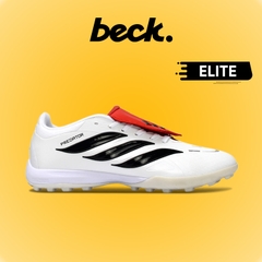Giày Bóng Đá Adidas Predator 26 Elite Trắng Vạch Đen Lưỡi Gà Lật TF