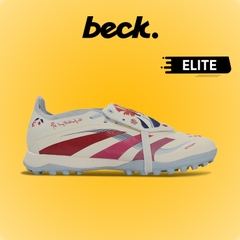 Giày Bóng Đá Adidas Predator 25 Elite Trắng Đỏ Xanh Ngọc Lưỡi Gà Gập TF