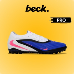 Giày Bóng Đá Nike Phantom 6 Pro United Xanh Navy Vạch Hồng Cổ Lửng TF