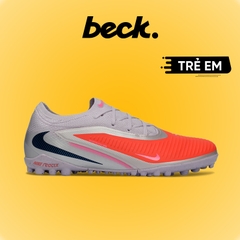 Giày Bóng Đá Trẻ Em Nike Phantom 6 Pro United 2026 Xám Đỏ Hồng Cổ Lửng TF