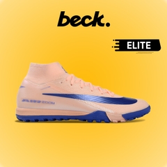 Giày Bóng Đá Mercurial Superfly 10 Elite Cam Nhạt Xanh Navy Cổ Cao TF