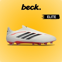 Giày Bóng Đá Adidas Copa Pure 4 Elite LL Trắng Đỏ Vạch Xám Không Dây HQ FG
