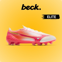 Giày Bóng Đá Mizuno Alpha III Elite Hồng Trắng Lưỡi Gà Liền FG