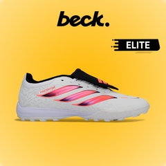 Giày Bóng Đá Adidas Predator 26 Elite Trắng Đỏ Lưỡi Gà Gập TF