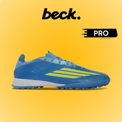 Giày Bóng Đá Adidas F50 PRO Xanh Biển Vạch Chuối HQ TF