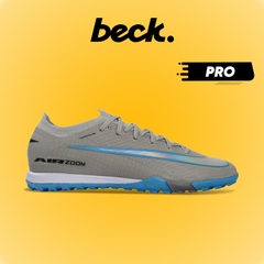 Giày Bóng Đá Nike Mercurial Vapor 16 Pro Xám Đế Xanh Biển Cổ Lửng TF