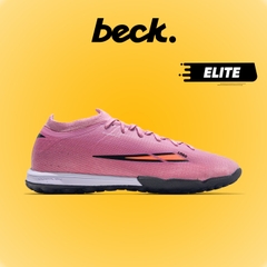 Giày Bóng Đá Mercurial Vapor 17 Elite Hồng Tím Vạch Cam Cổ Lửng TF