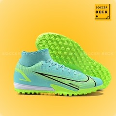 Giày Bóng Đá Nike Mercurial Superfly 8 Academy Xanh Ngọc Cổ Cao TF